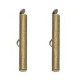 Slide end tubes 40mm - Antique bronze